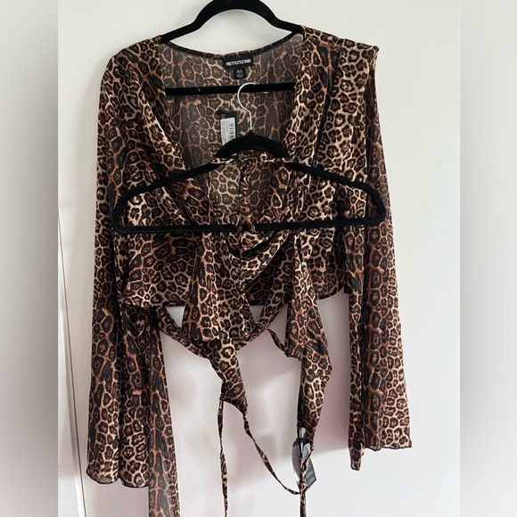 PrettyLittleThing bikini top & bikini top cover set - Picture 1 of 5